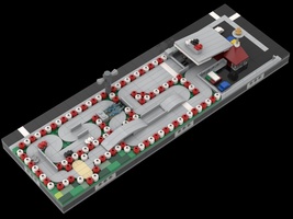 Набор LEGO MOC-21614 Micropolis Kart Racing Track