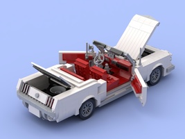 Набор LEGO MOC-21808 1964 1/2 Mustang convertible white/red