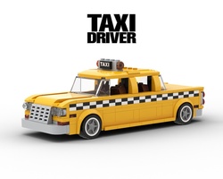 Набор LEGO Taxi Driver 1975 NYC Checker Taxi Cab