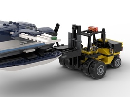 Набор LEGO MOC-22047 Forklift for Seaplanes