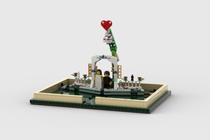 Набор LEGO MOC-22121 Wedding Favor Set in A Pop-up Book