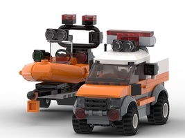 Набор LEGO Marine Rescue (Trailer, Truck and Boat)