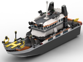 Набор LEGO MOC-22280 Big boat for marine rescue team