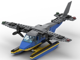 Набор LEGO MOC-22347 Seaplane with 2 propellers