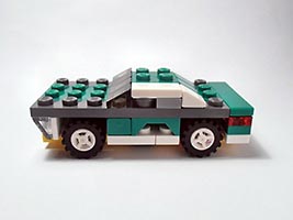 Набор LEGO Маслкар зеленый с серым (Мускулистая машина)