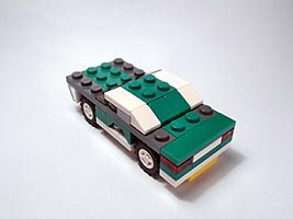 Набор LEGO Маслкар зеленый с серым (Мускулистая машина)