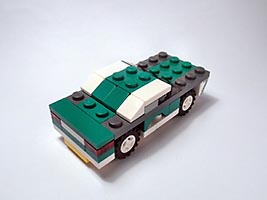 Набор LEGO Маслкар зеленый с серым (Мускулистая машина)