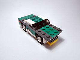 Набор LEGO Маслкар зеленый с серым (Мускулистая машина)