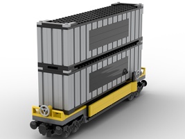 Набор LEGO MOC-22453 Wagon train with containers