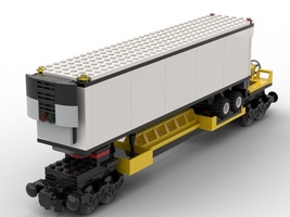 Набор LEGO MOC-22454 Wagon for trailor container and refrigerated