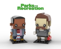 Набор LEGO Parks and Recreation Brickheadz Collection - Tom Haverford and Ron Swanson