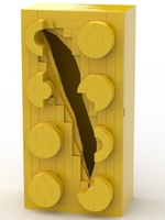 Набор LEGO 2x4 Slashed Brick