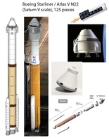 Набор LEGO MOC-22633 Boeing Starliner \ Atlas V N22 (Saturn V scale)