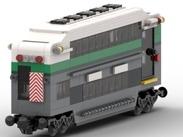 Набор LEGO MOC-22695 Train transit double passenger car (End)