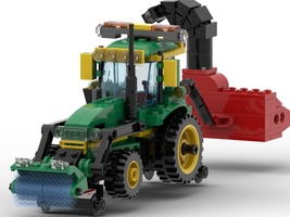Набор LEGO MOC-22741 Tractor for railroad with snowblower (Zaugg)