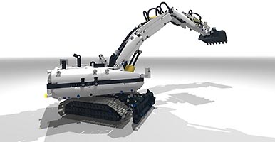 Набор LEGO Пневматический экскаватор