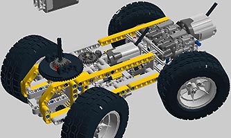 Набор LEGO Бульдозер с поворотным ковшом Mk3