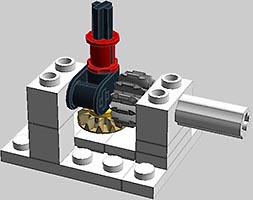 Набор LEGO Мотор для стенда с мини-фигуркой