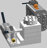 Набор LEGO Мотор для стенда с мини-фигуркой