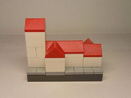 Набор LEGO Церковь Брёнсхёй в Дании (нано-конструирование)
