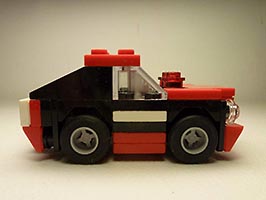 Набор LEGO Маслкар черный с красным (Мускулистая машина)