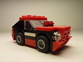Набор LEGO Маслкар черный с красным (Мускулистая машина)