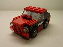 Набор LEGO Маслкар черный с красным (Мускулистая машина)