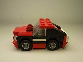 Набор LEGO Маслкар черный с красным (Мускулистая машина)