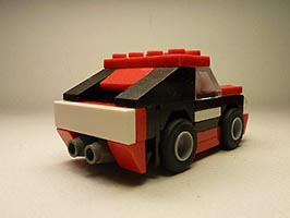Набор LEGO Маслкар черный с красным (Мускулистая машина)