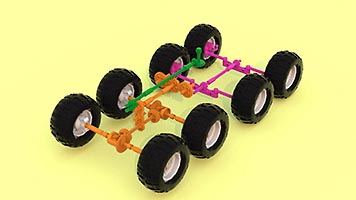 Набор LEGO 'Каракал-105 (Руикат)' - южноафриканская боевая разведывательная машина, 'Истребитель танков' XL
