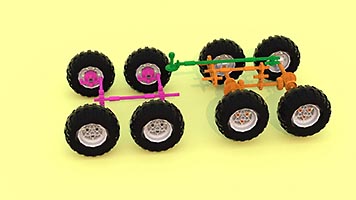 Набор LEGO 'Каракал-105 (Руикат)' - южноафриканская боевая разведывательная машина, 'Истребитель танков' XL