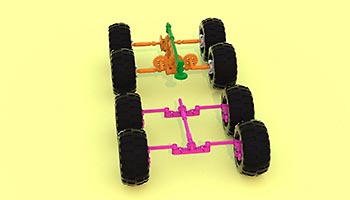 Набор LEGO 'Каракал-105 (Руикат)' - южноафриканская боевая разведывательная машина, 'Истребитель танков' XL