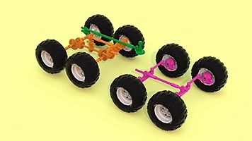 Набор LEGO 'Каракал-105 (Руикат)' - южноафриканская боевая разведывательная машина, 'Истребитель танков' XL