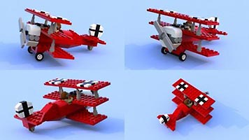 Набор LEGO Самолет-биплан 'Красный барон'