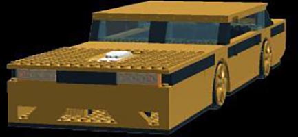 Набор LEGO MOC-4676 'Горящие огни' - спортивная машина