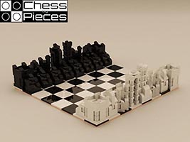 Набор LEGO MOC-4685 Шахматы: Каменная стена