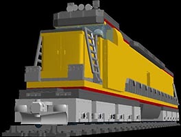 Набор LEGO MOC-4787 Мега-локомотив