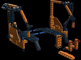 Набор LEGO MOC-4819 Модификация дверей кабины Унимог U400