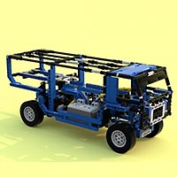 Набор LEGO MOC-4822 Гоночный грузовик ралли 'Париж-Дакар' (прыгающий)