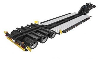 Набор LEGO MOC-4846 3-х осный прицеп-платформа