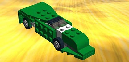 Набор LEGO Зеленая гоночная машина