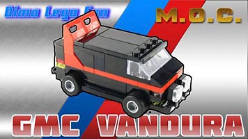 Набор LEGO MOC-4888 Команда А - фургон GMC Вандура (1983)