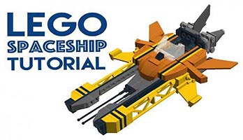 Набор LEGO 'Желторанж' - космический корабль