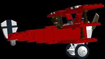 Набор LEGO MOC-4951 Самолет-биплан 'Красный барон'