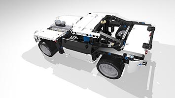 Набор LEGO Гоночная машина (черно-белая)