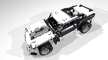 Набор LEGO Гоночная машина (черно-белая)