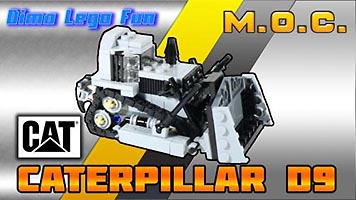 Набор LEGO MOC-5034 'Катерпиллар D9' - бульдозер