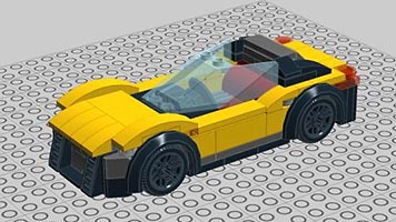 Набор LEGO Спортивный автомобиль с откидной крышей