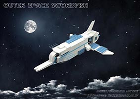 Набор LEGO MOC-5175 'Рыба-меч' - корабль для исследования космоса
