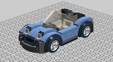 Набор LEGO Светло-голубой родстер